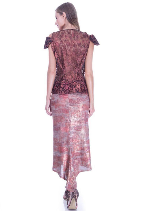 Fusta tricot aramie pictata  Liza Panait Liza Panait Online Boutique